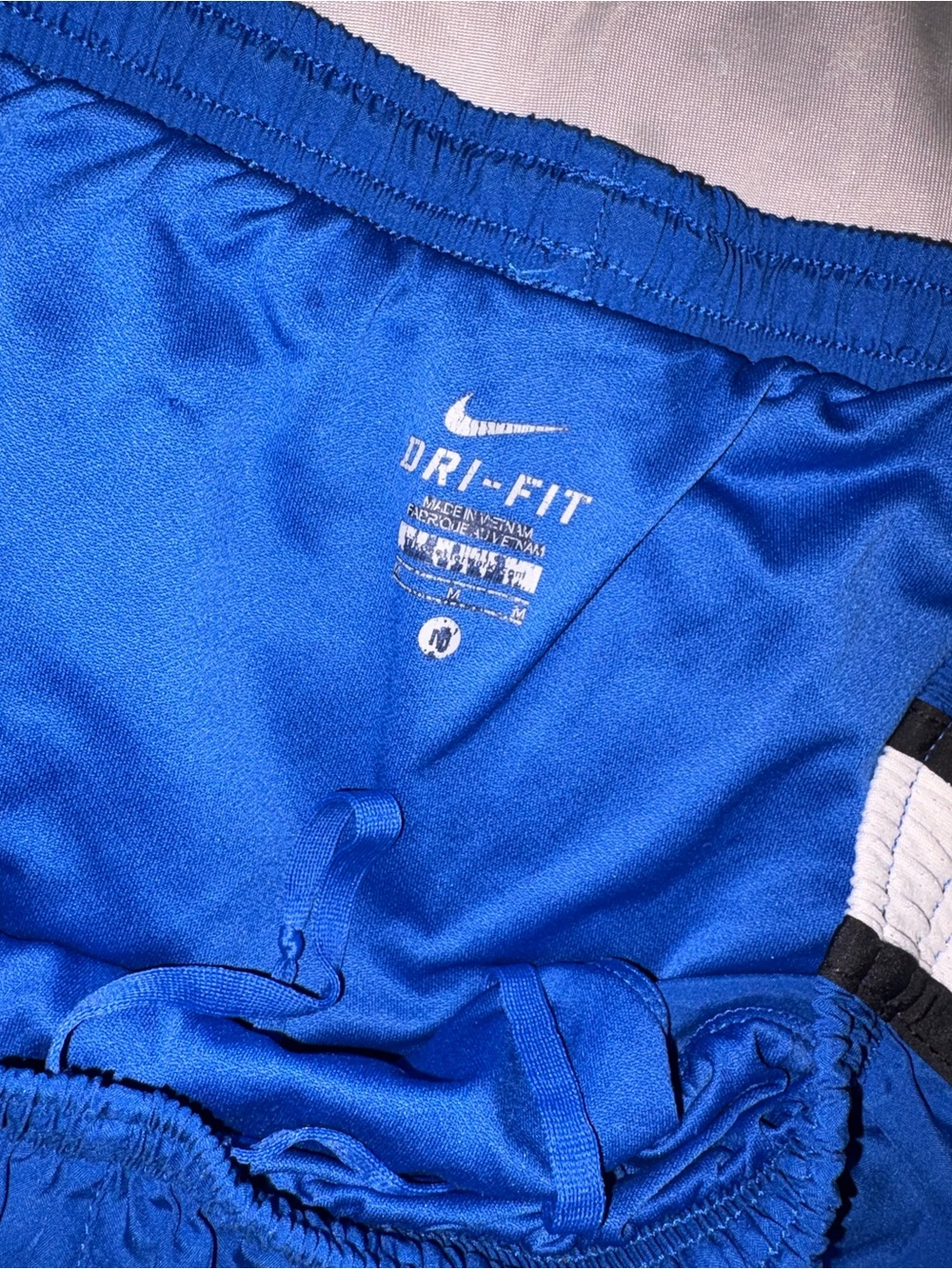 Nike Royal Blue Athletic Shorts with White & Black Trim - Picture 3 of 5